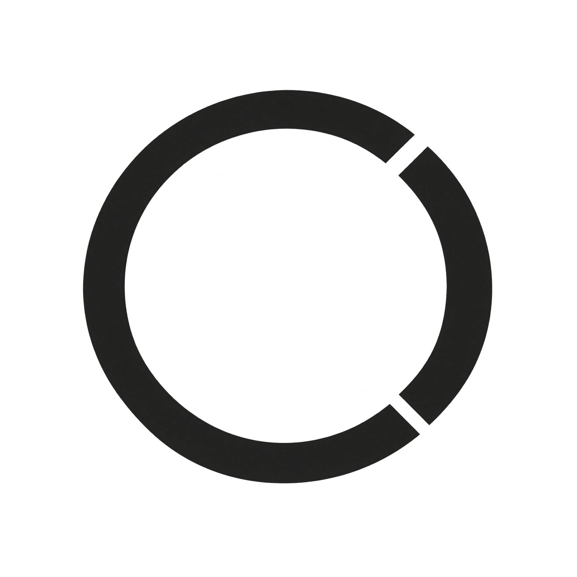 The original split Occlia O with a thinner stroke